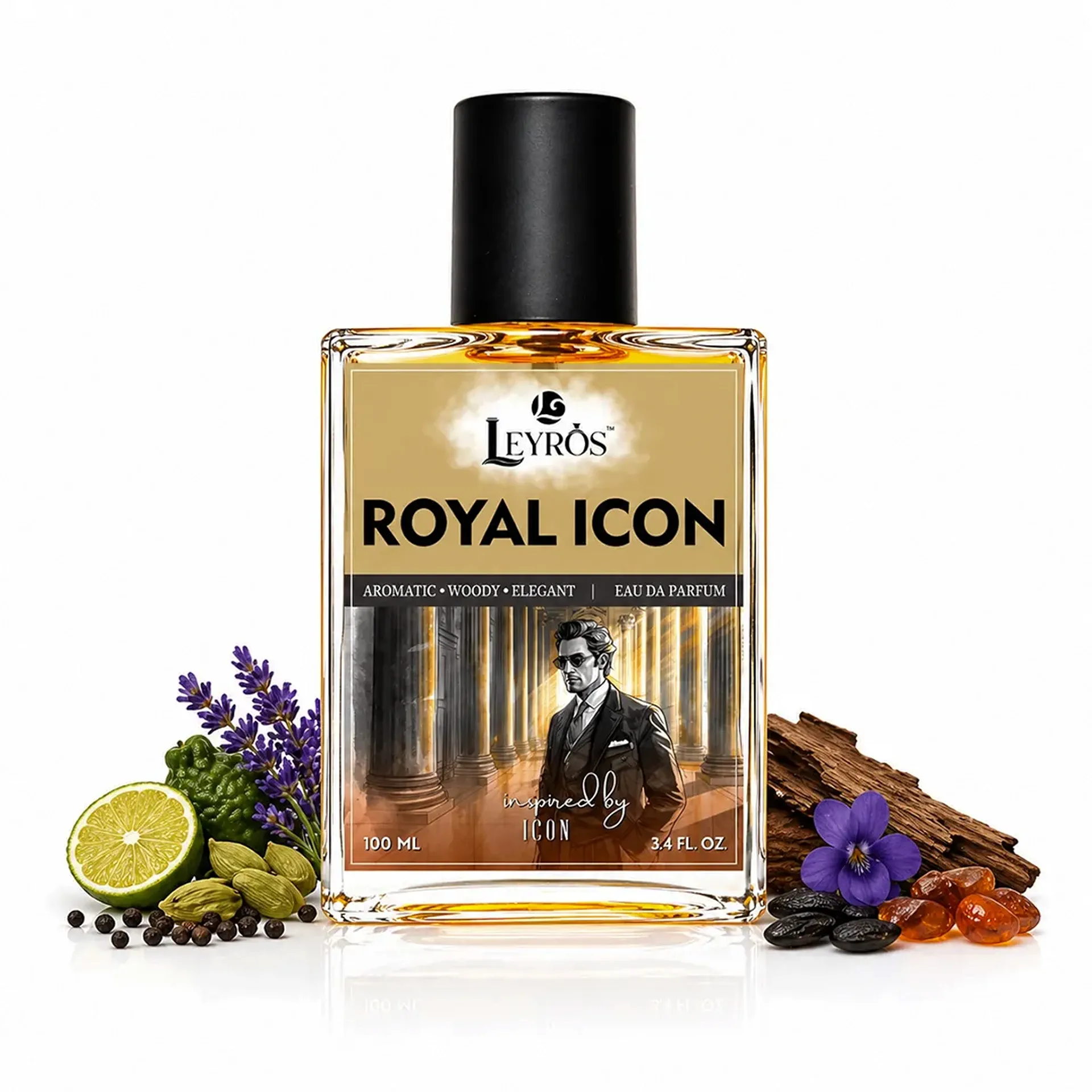Leyros premium perfume bottle